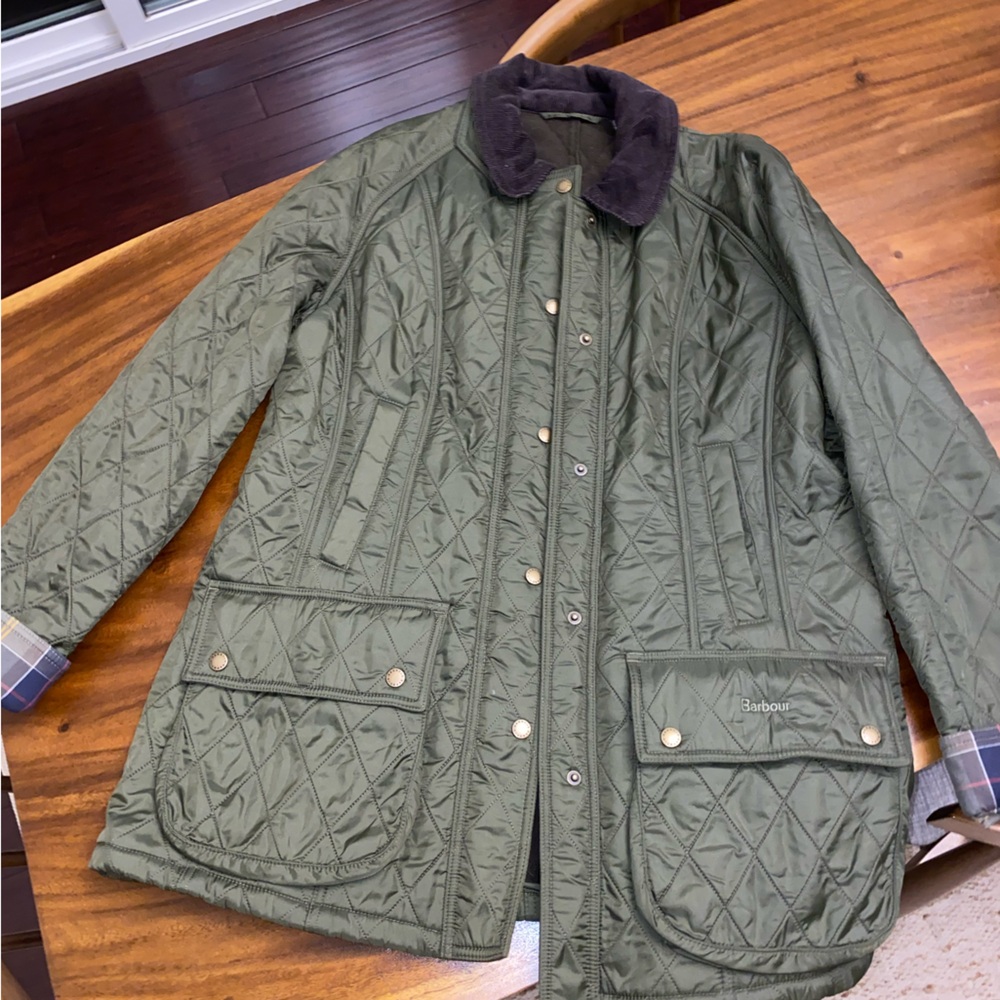 Barbour Beadnell Quilted Olive Jacket